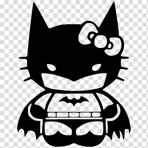 Batman Batgirl Hello Kitty Decal Robin, halloween halloween.
