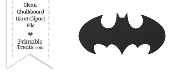 Ideas Clean Chalkboard Giant Batman Symbol Clipart — Printable.