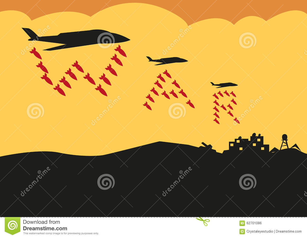 Stealth Bomber Vector Illustration Stock Photography.