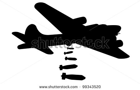 Bomber plane clip art.