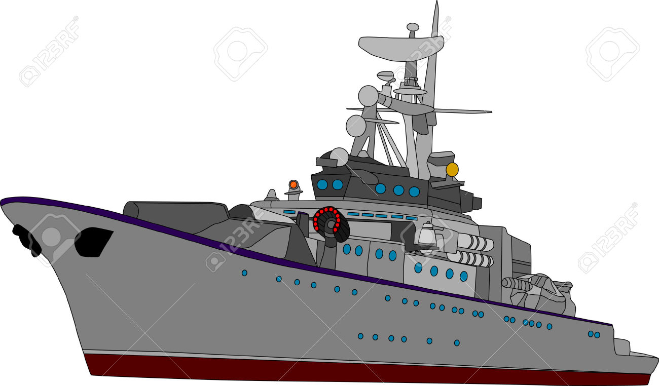 Navy battleship clipart.