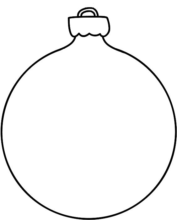 Christmas Bauble Template Printable Christmas Bauble.