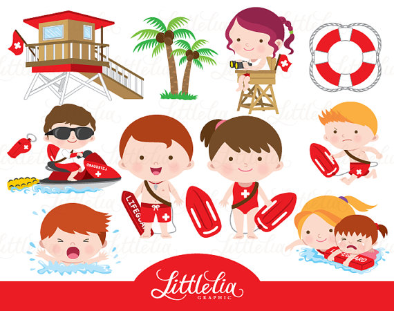 lifeguard clipart baywatch clipart 16021 by LittleLiaGraphic.