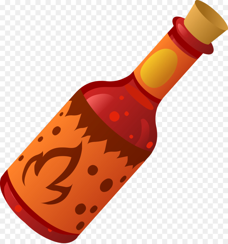 Barbecue Sauce Glass Bottle.