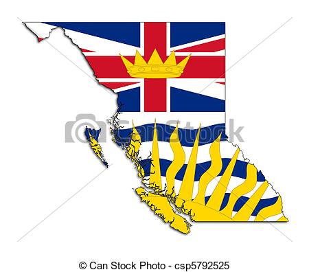 Bc map clipart.