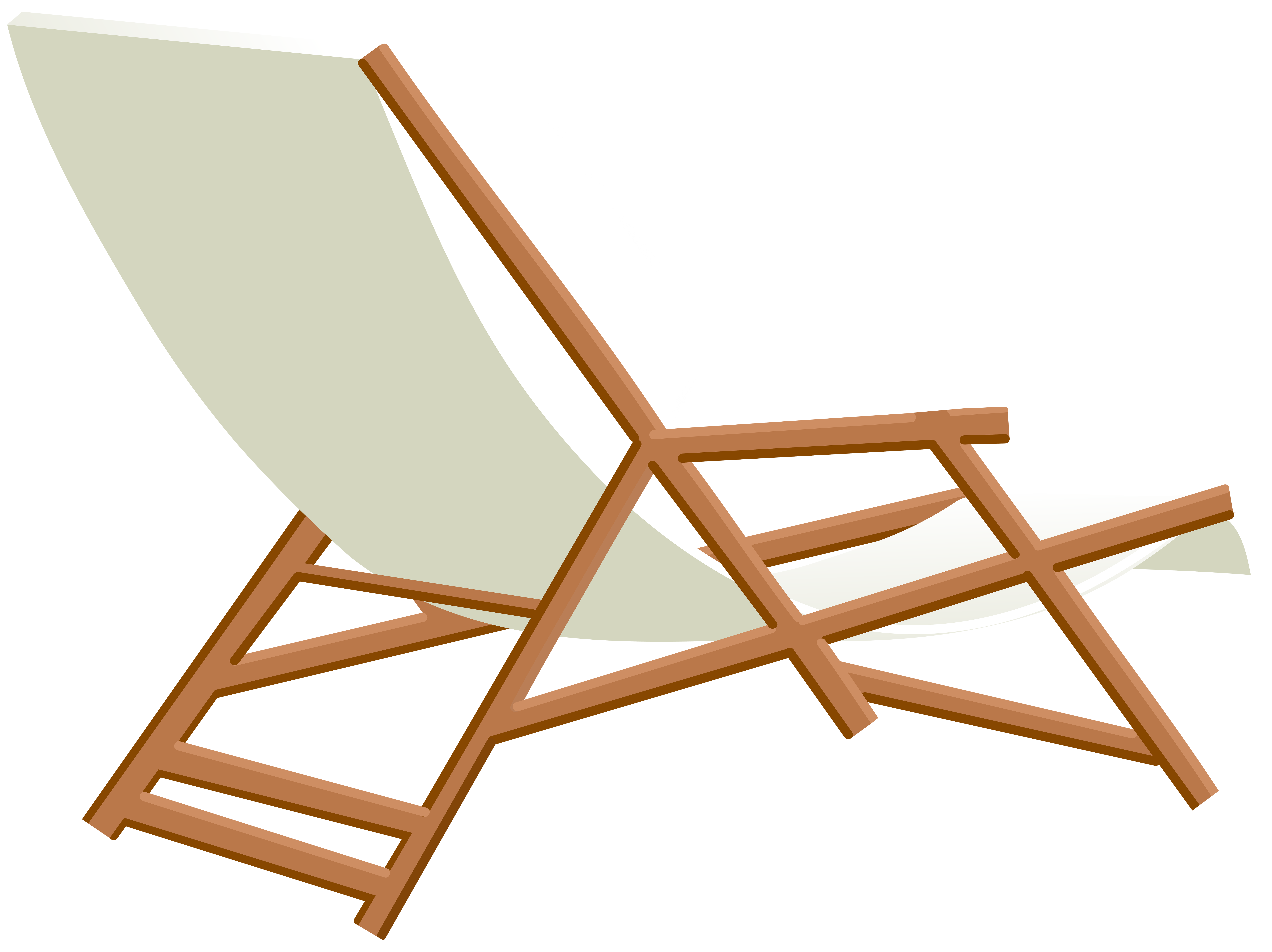 Beach Lounge Chair PNG Clip Art Transparent Image.