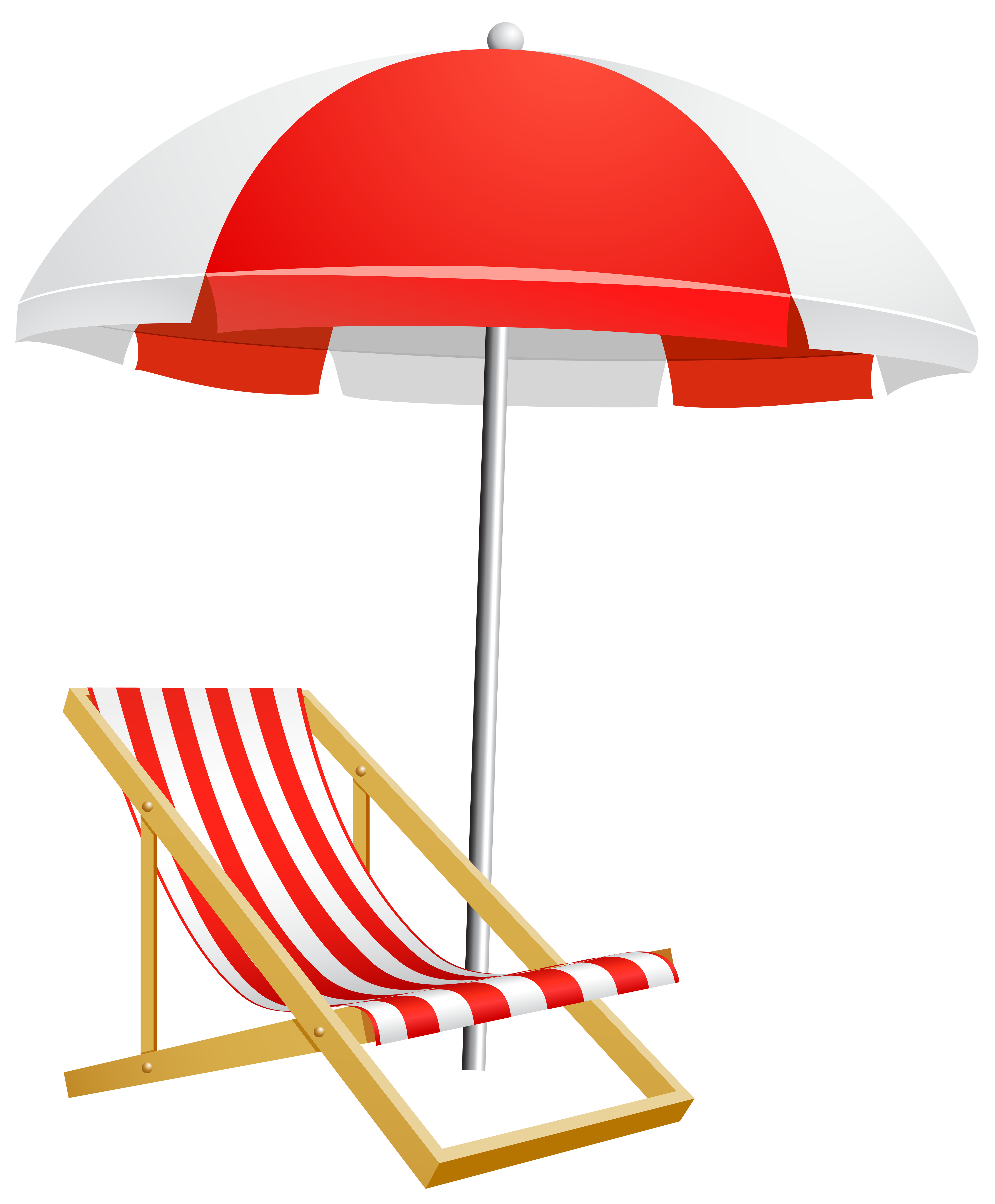 Minimalist Beach Chair Umbrella Clipart for Living room