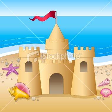 BEACH SANDCASTLE CLIPART - 20px Image #9