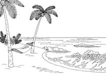 beach scene black and white clipart 10 free Cliparts | Download images ...