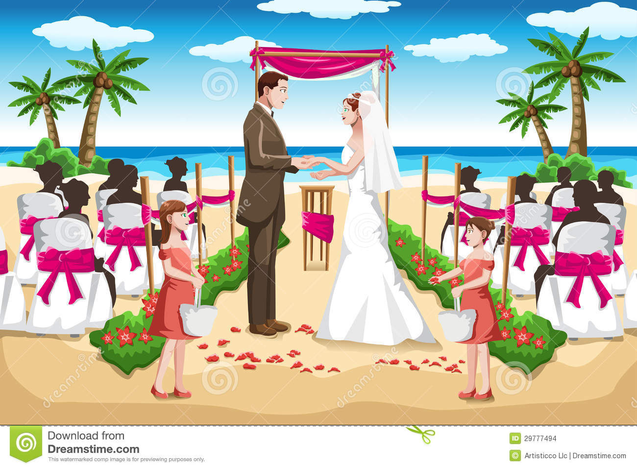 Beach wedding clipart - Clipground