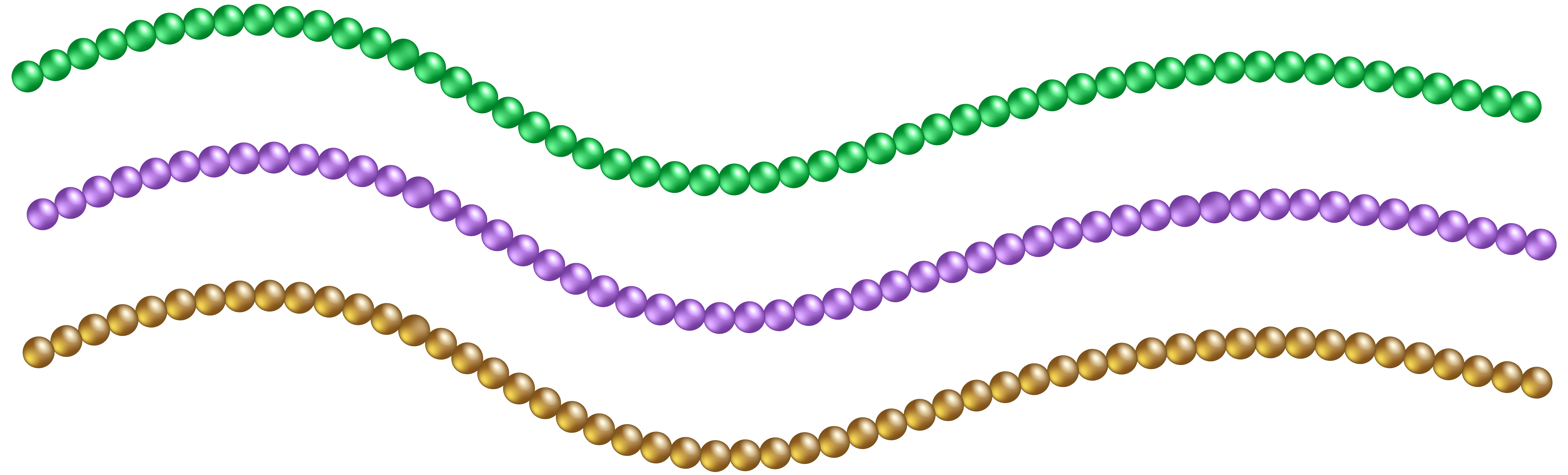 Beads Decoration PNG Clip Art Image.