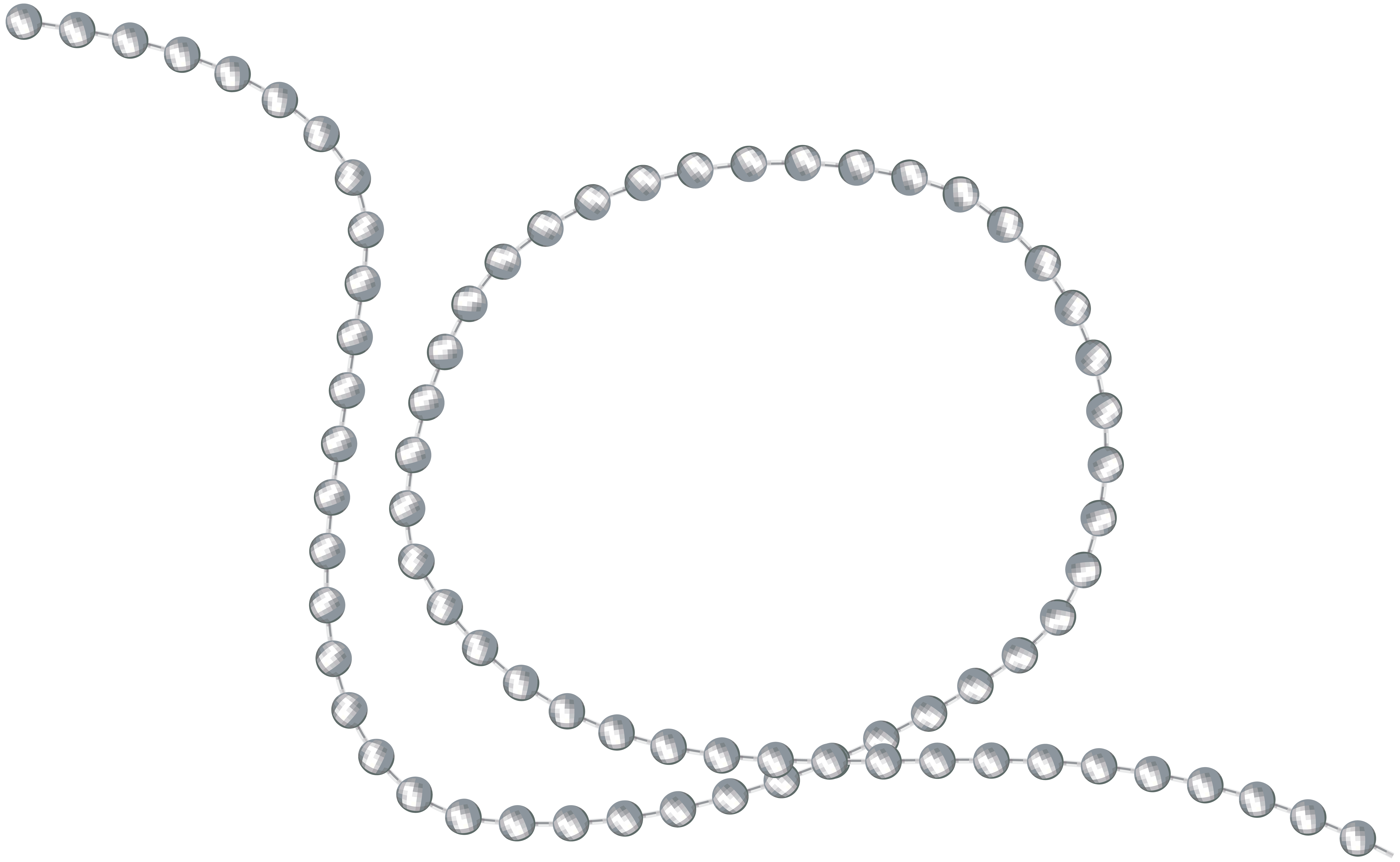 Beads Decor PNG Clip Art Image.