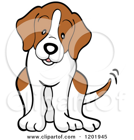 Cartoon beagle dog clipart.