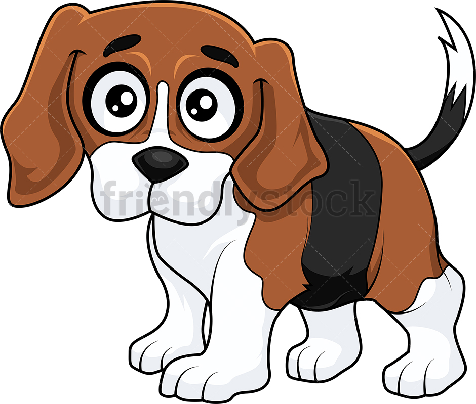 A Cute Beagle Puppy With Hazel Eyes.