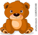 Clip Art Cute Bear Cub Clipart.