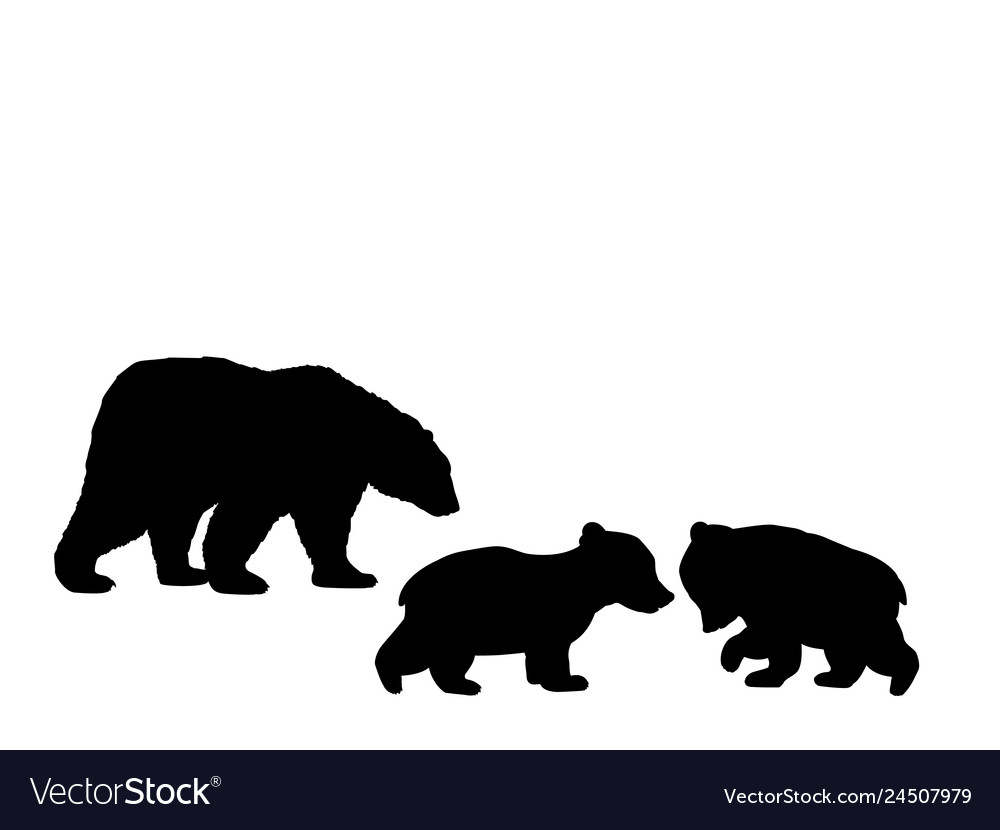Bear Cub Silhouette Clip Art 20 Free Cliparts Download Images On 