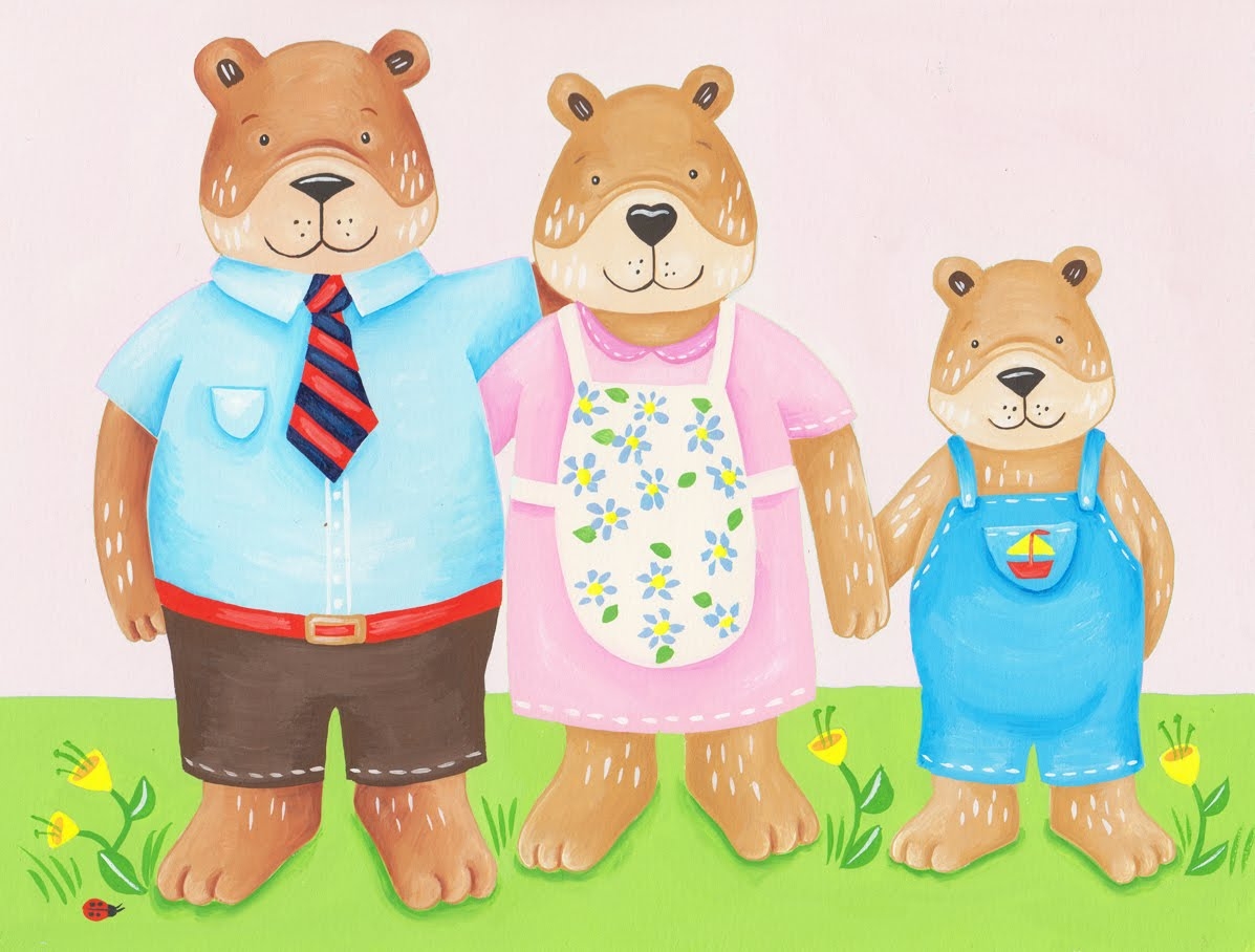 Teddy bear family clipart.