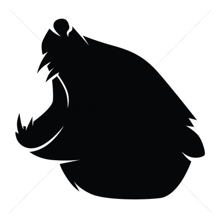 bear head silhouette clipart 10 free Cliparts | Download images on ...