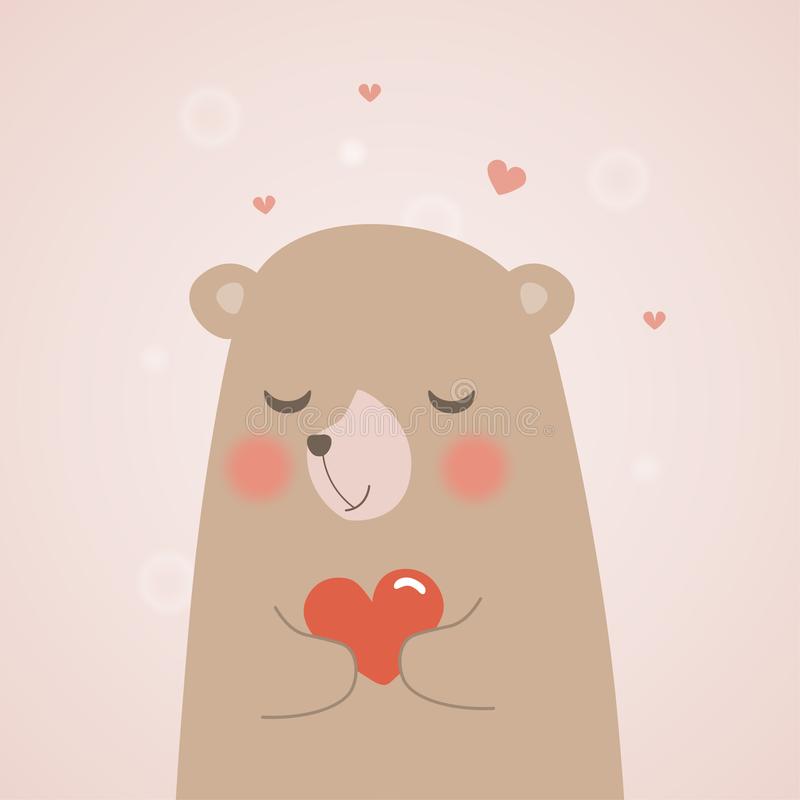 Bear Hug Stock Illustrations.