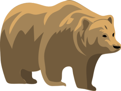 962 Grizzly Bear free clipart.