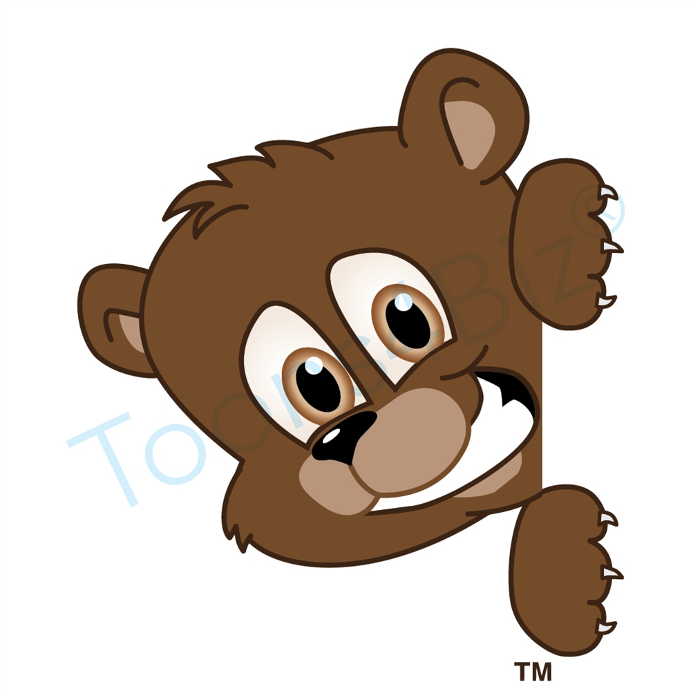 Grizzly Bear Mascot Clipart.