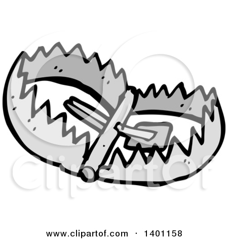 Clipart of a Bear Trap.