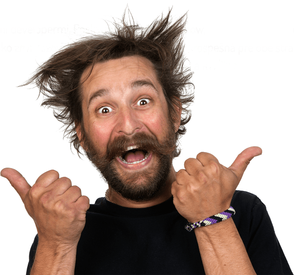 Download Free png very happy bearded man.