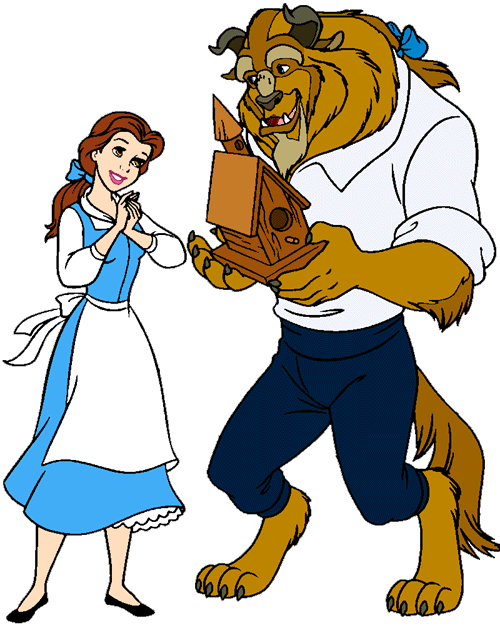 Belle and the Beast Clip Art Images 2.