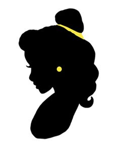 beauty and the beast silhouette.