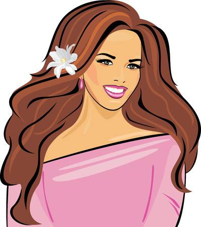523 Barrette Girl Stock Vector Illustration And Royalty Free.