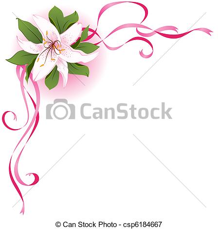 Beautiful flower clip art.