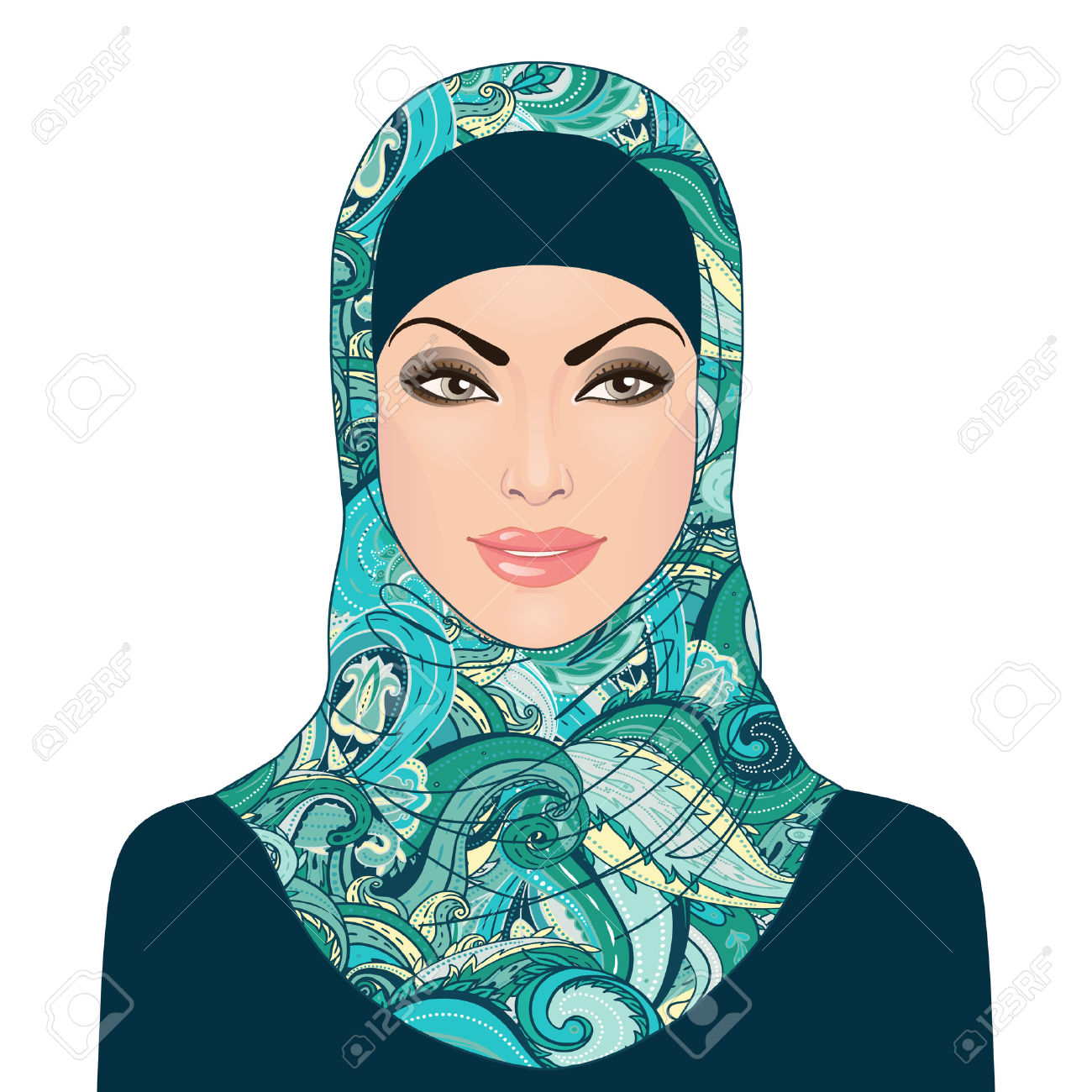 Pak beautiful girl clipart.