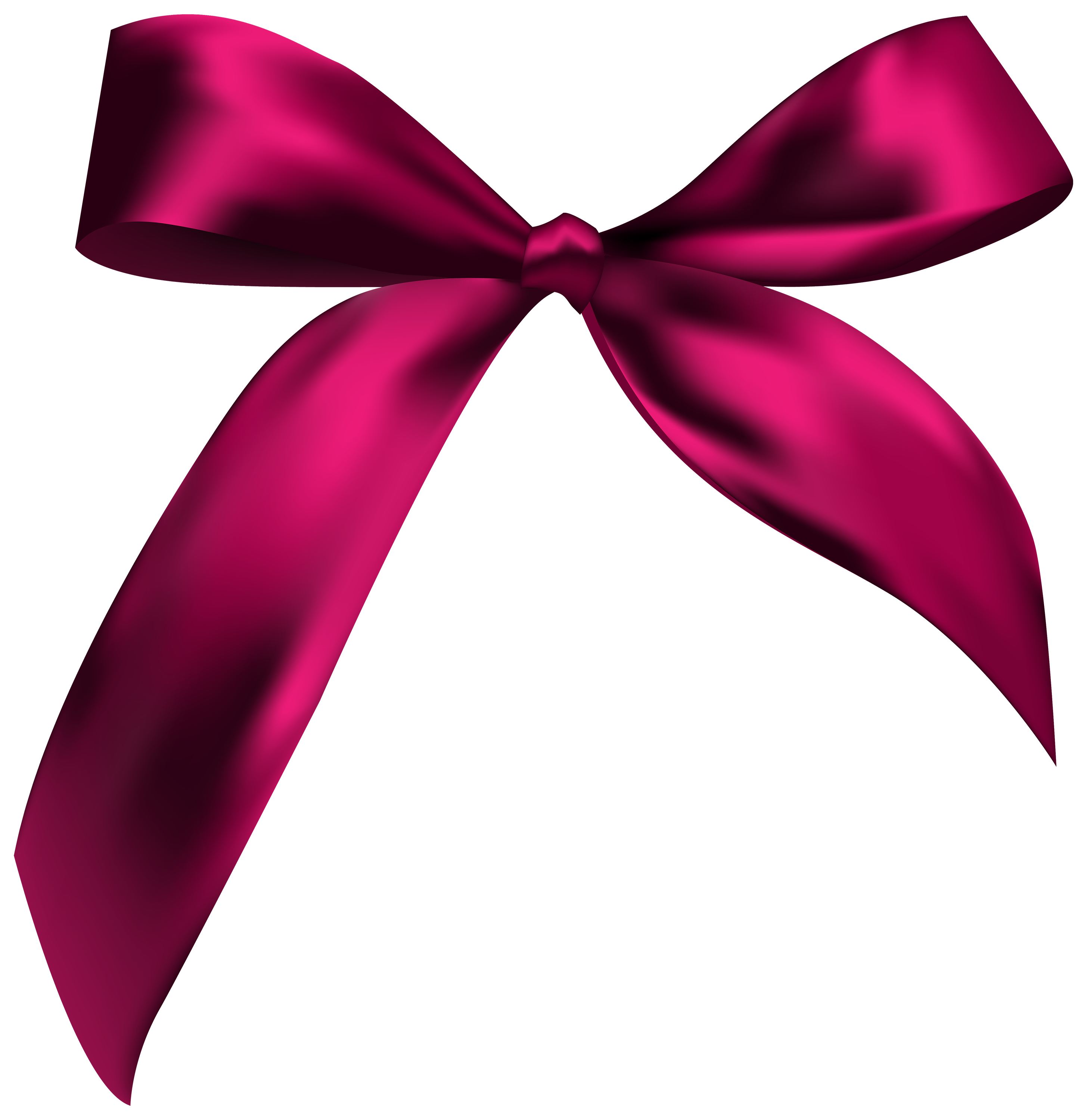 Beautiful Dark Red Bow PNG Clipart.