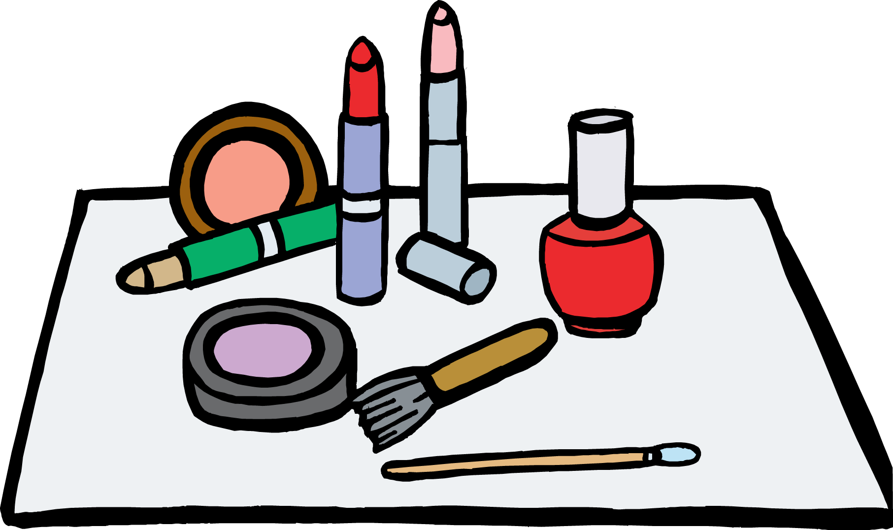 Clipart beauty products.