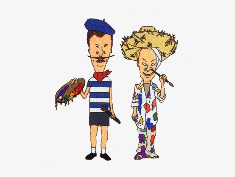 Beavis And Butthead As Picasso And Van Gogh.