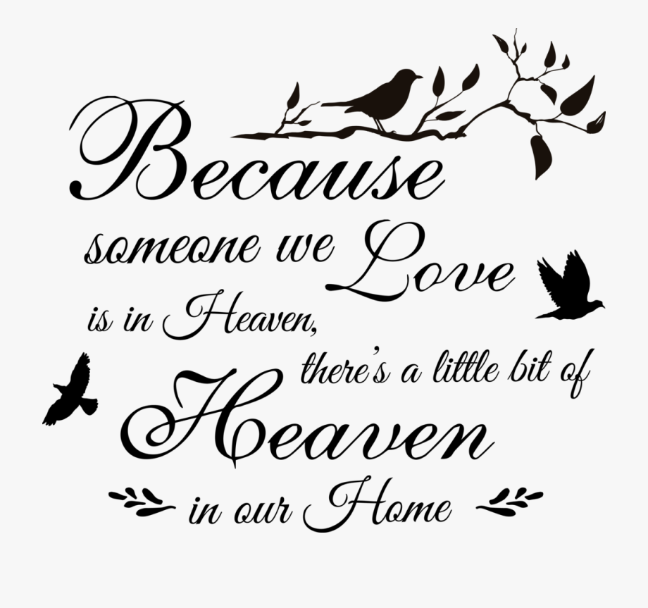 Download because someone we love is in heaven clipart 18 free ...