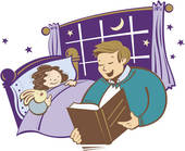 Bedtime story clip art free.