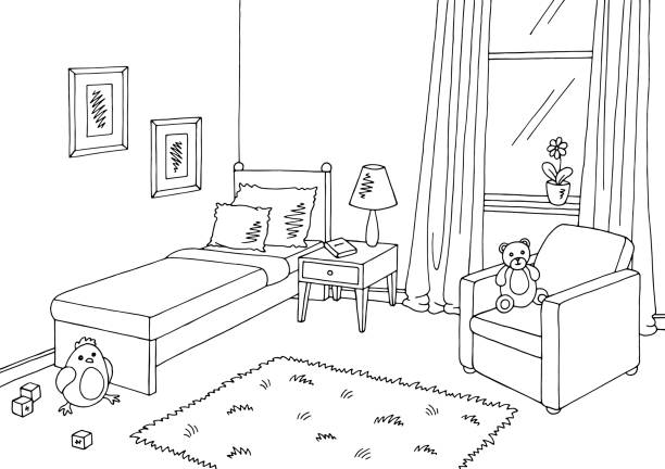 bedroom clipart black and white 20 free Cliparts | Download images on