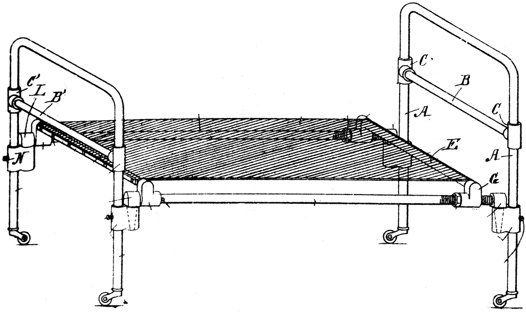 A Perspective View of a Bedstead.