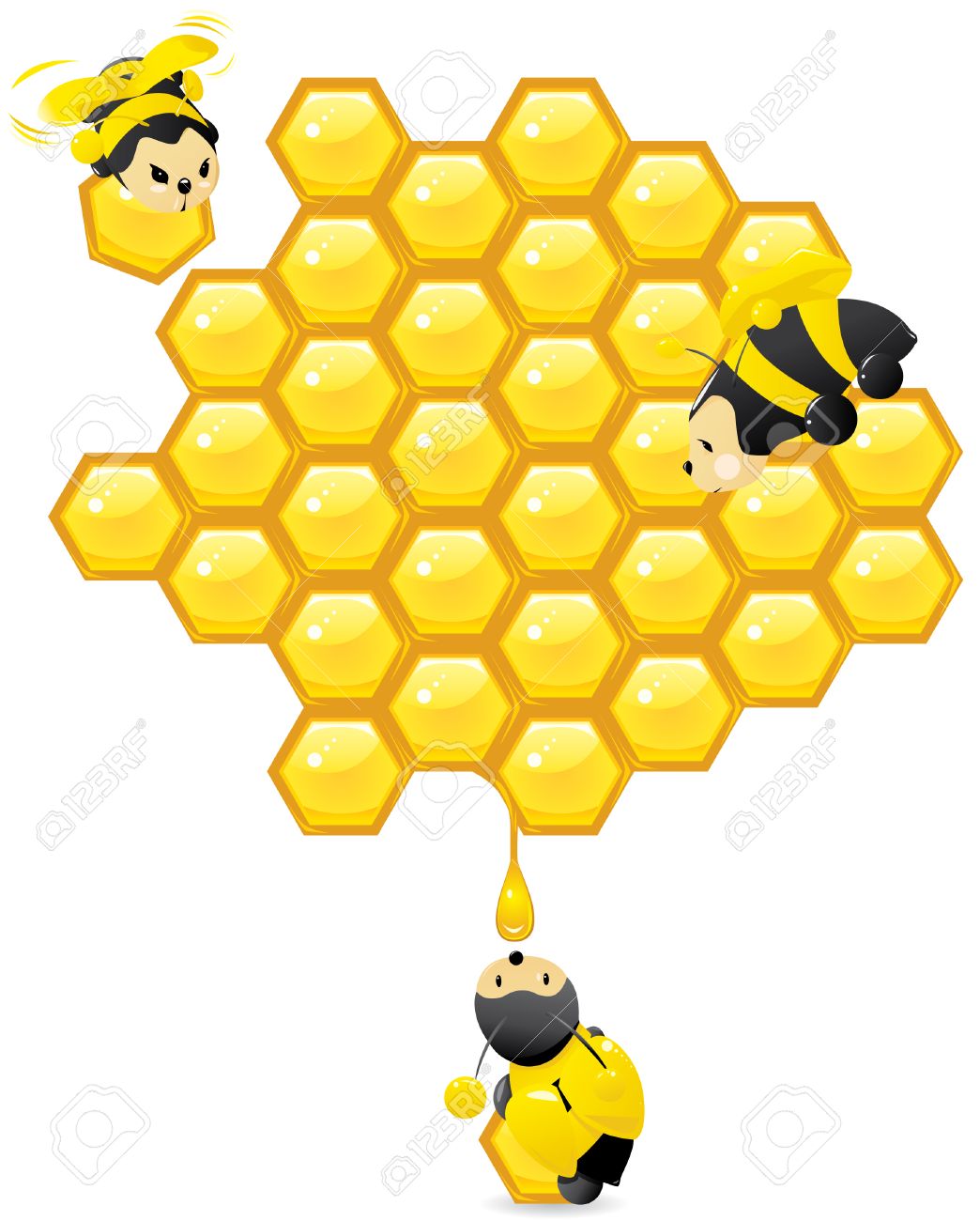407 Honeycomb free clipart.
