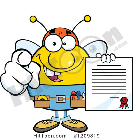 Bee Mascot Clipart #1.