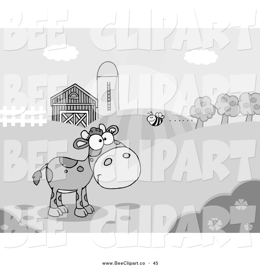Royalty Free Cow Stock Bee Designs.
