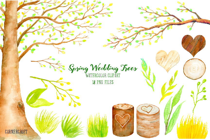 Wedding Tree Clipart Spring Beech by Cornercroft.
