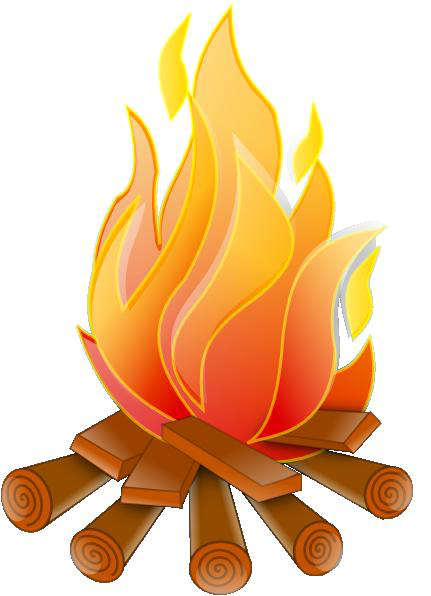 Clipart wood fire.