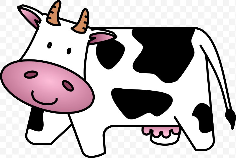 Holstein Friesian Cattle Beef Cattle Clip Art, PNG, 800x537px.