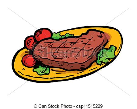 Cooked Steak Clipart.