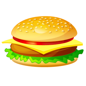 Beef burger clip art.