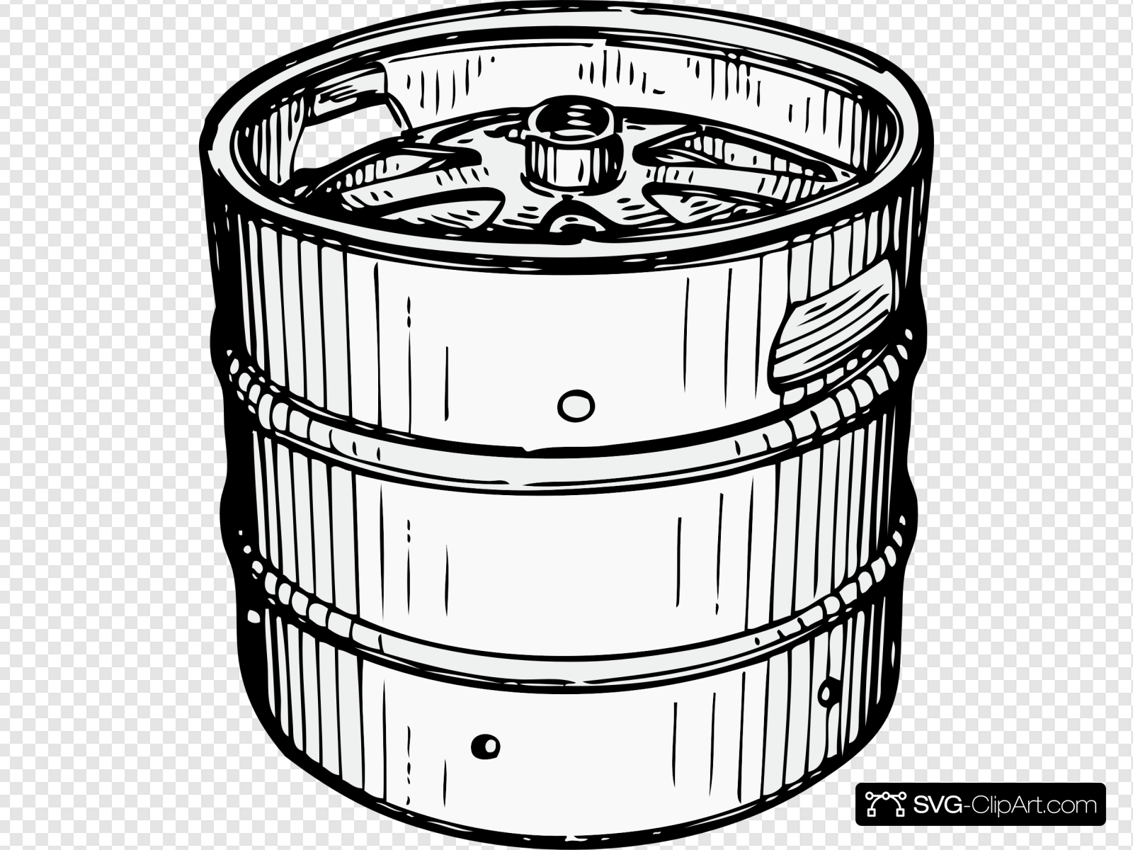 Beer Keg Clip art, Icon and SVG.