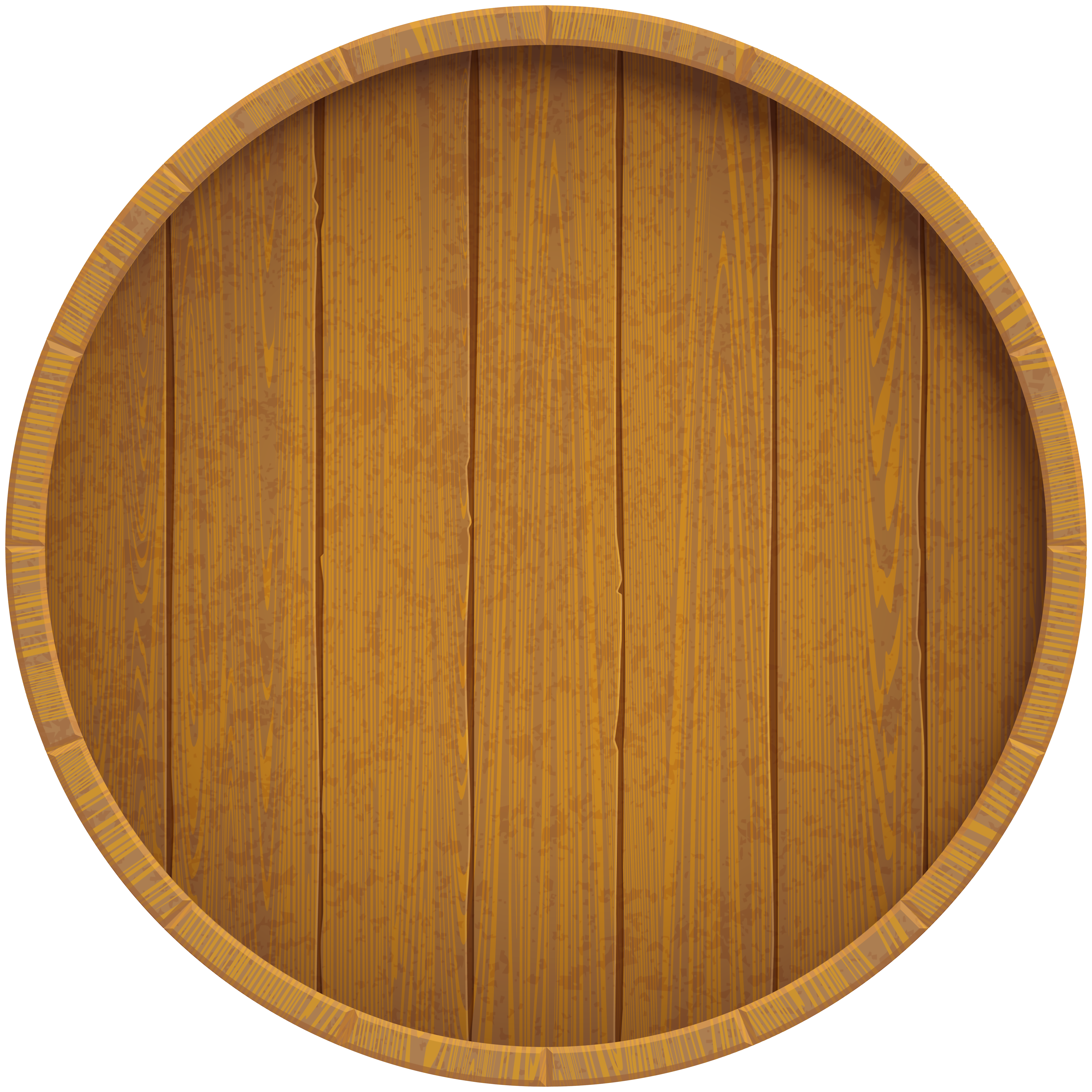 Wooden Beer Barrel Clip Art Image.