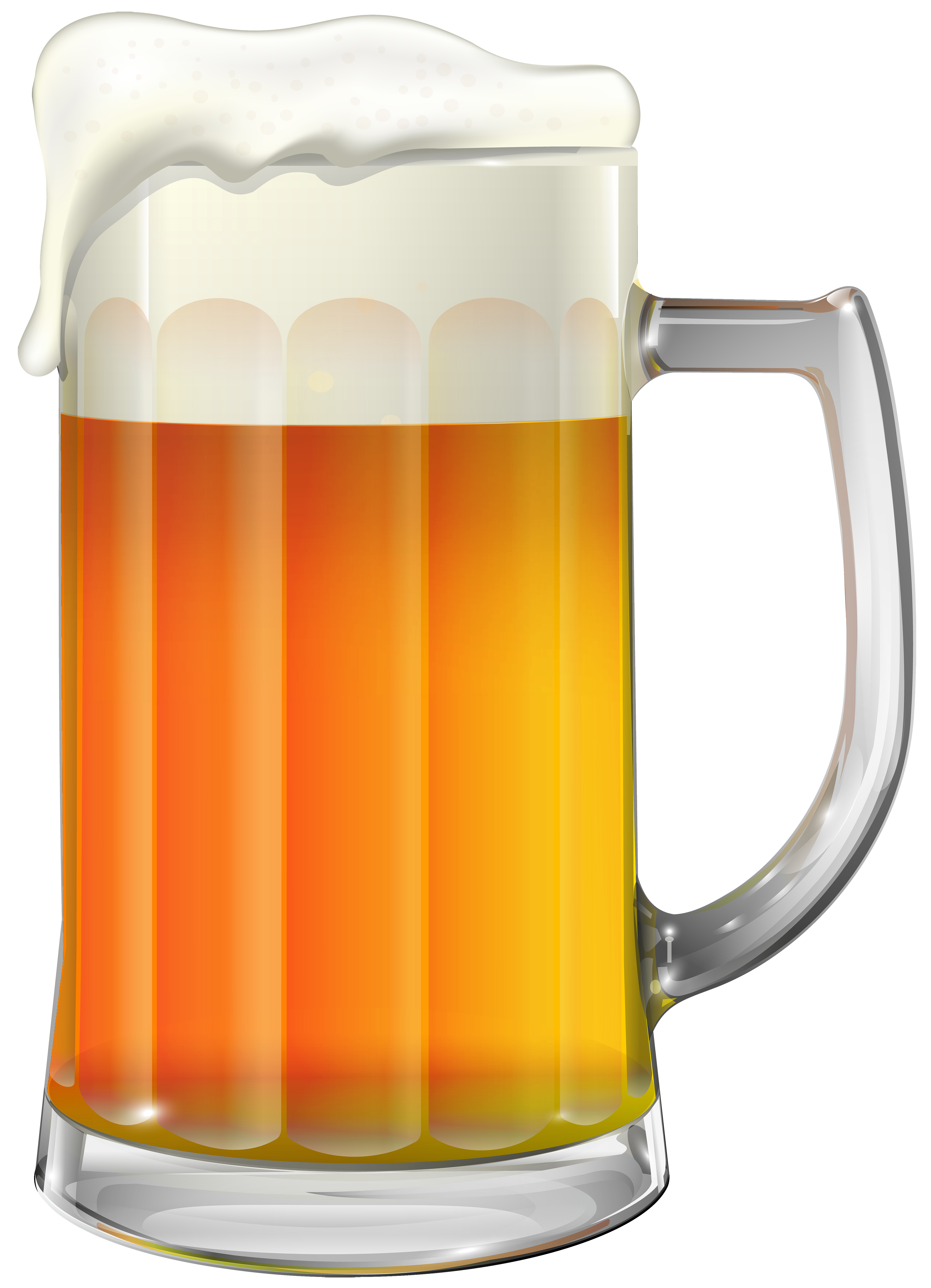 Beer Mug Transparent PNG Clip Art Image.